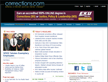 Tablet Screenshot of corrections.com